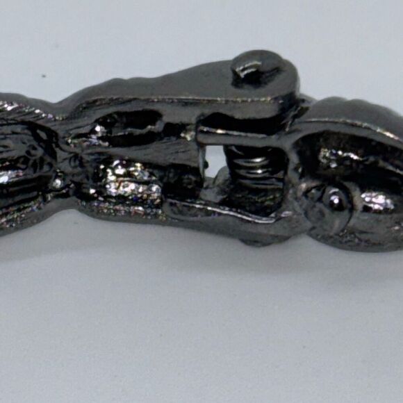 Silver Scorpion Choker Statement Necklace W/Chain Fringe crystals - Picture 7 of 12